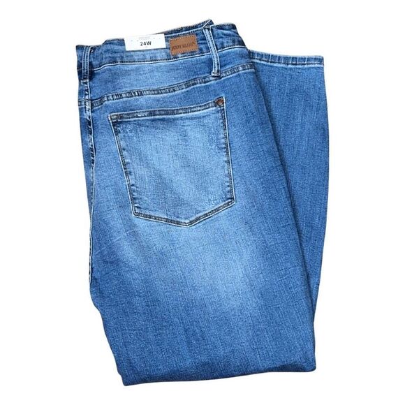 NWT Plus Size Judy Blue High Waist Lemon Patch Skinny Fit Jeans Size 22W #206 - Picture 13 of 14